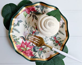 Christmas Botanicals Dessert Plate/Bowl