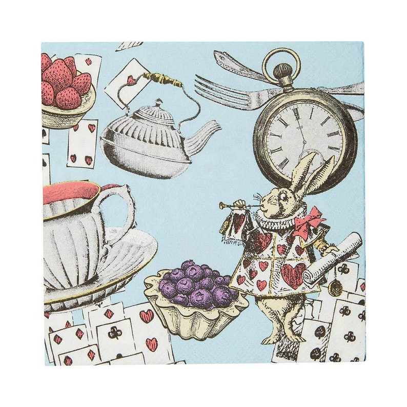 Alice in Wonderland Beverage Napkins image 2