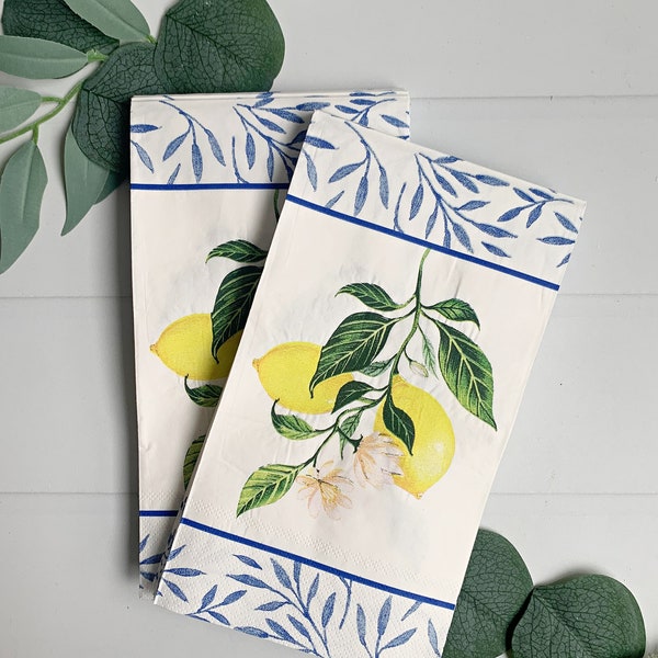 Amalfi Lemon Dinner Napkins