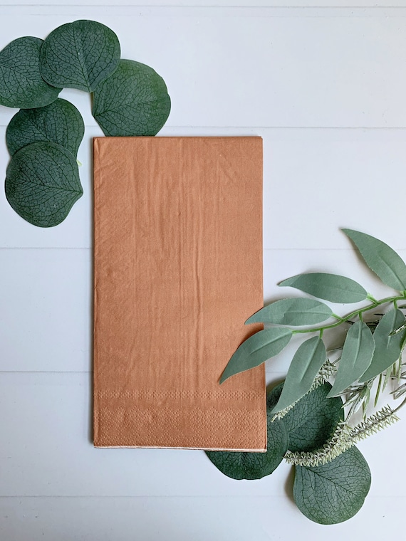 Terracotta Paper Dinner Napkins by EnFete Catch My Party