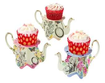 Tea Pot Mini Cupcake Stands - Alice in Wonderland Party