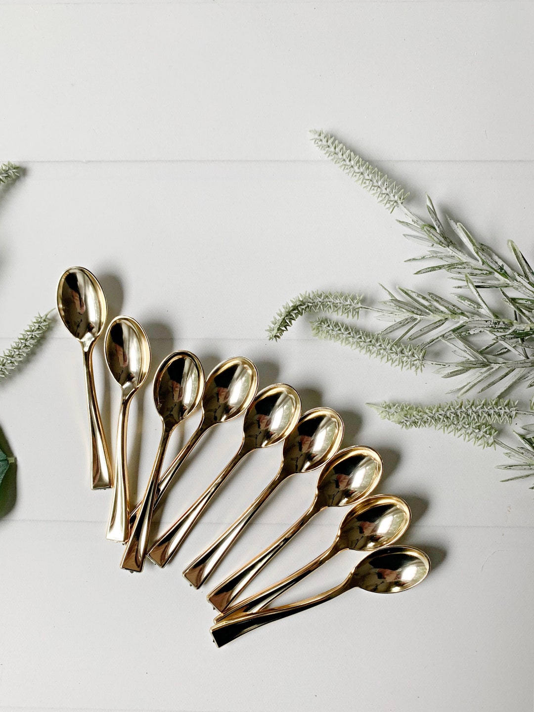 Charcuterie Spoons Gold Mini Etsy