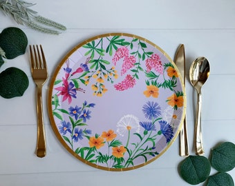 Wildflower Garden Party Dinner Plates