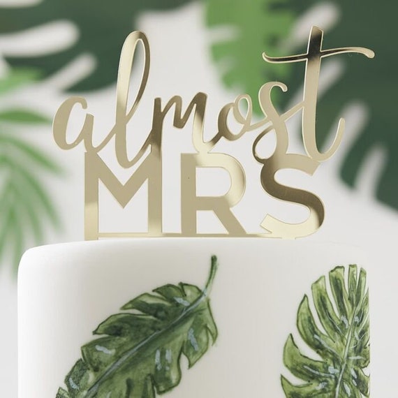 Almost Mrs. Bridal Cake Topper Il_570xn