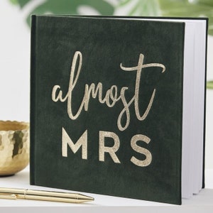 Almost Mrs. Bridal Shower Guest Book image 1