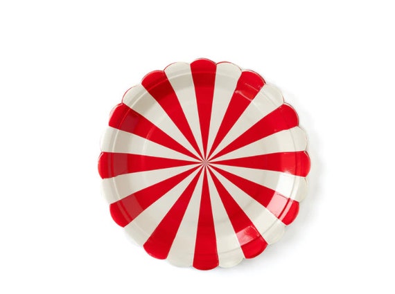 Circus Striped Plates Il_570xn