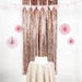 Rose Gold Fringe Photo Booth Backdrop 