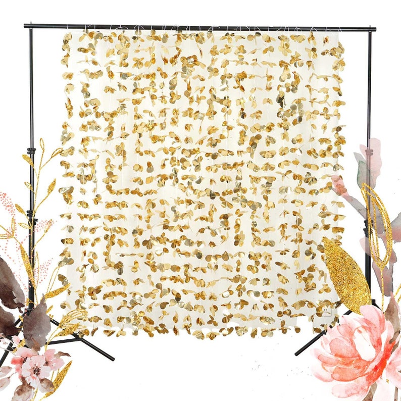 This 'Gold Flower Curtain' will have everyone in the party spirit. Guests will love using this as a backdrop to their photos - memories to treasure forever. The perfect photo booth background!