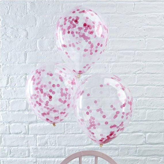 Pink Confetti Balloons Il_570xn