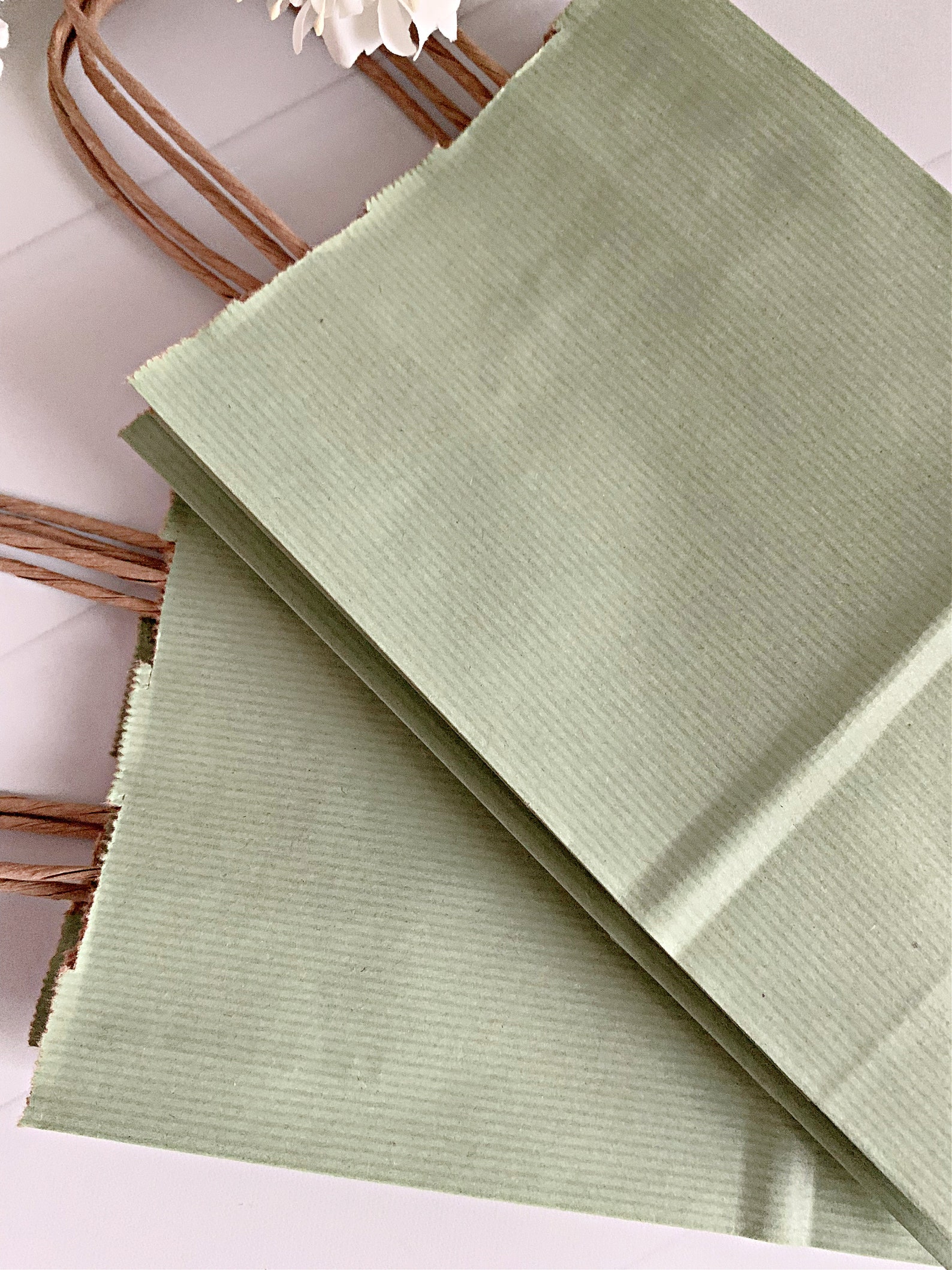 Sage Green Favor Bags Small Etsy