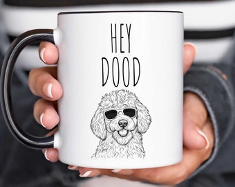 Goldendoodle Mug, Hey Dood, Doodle Coffee Cup, Golden Doodle Lover, Doodle Gift, Doodle Mom, Doodle Dad, Goldendoodle Gifts