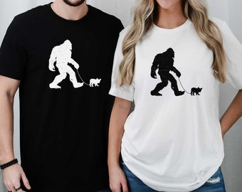 French Bulldog Shirt, Bigfoot Walking Dog, French Bulldog Gifts, Bigfoot Shirt, Frenchie Shirt, Big Foot Dog Shirt, Frenchie Dog Mom Gift