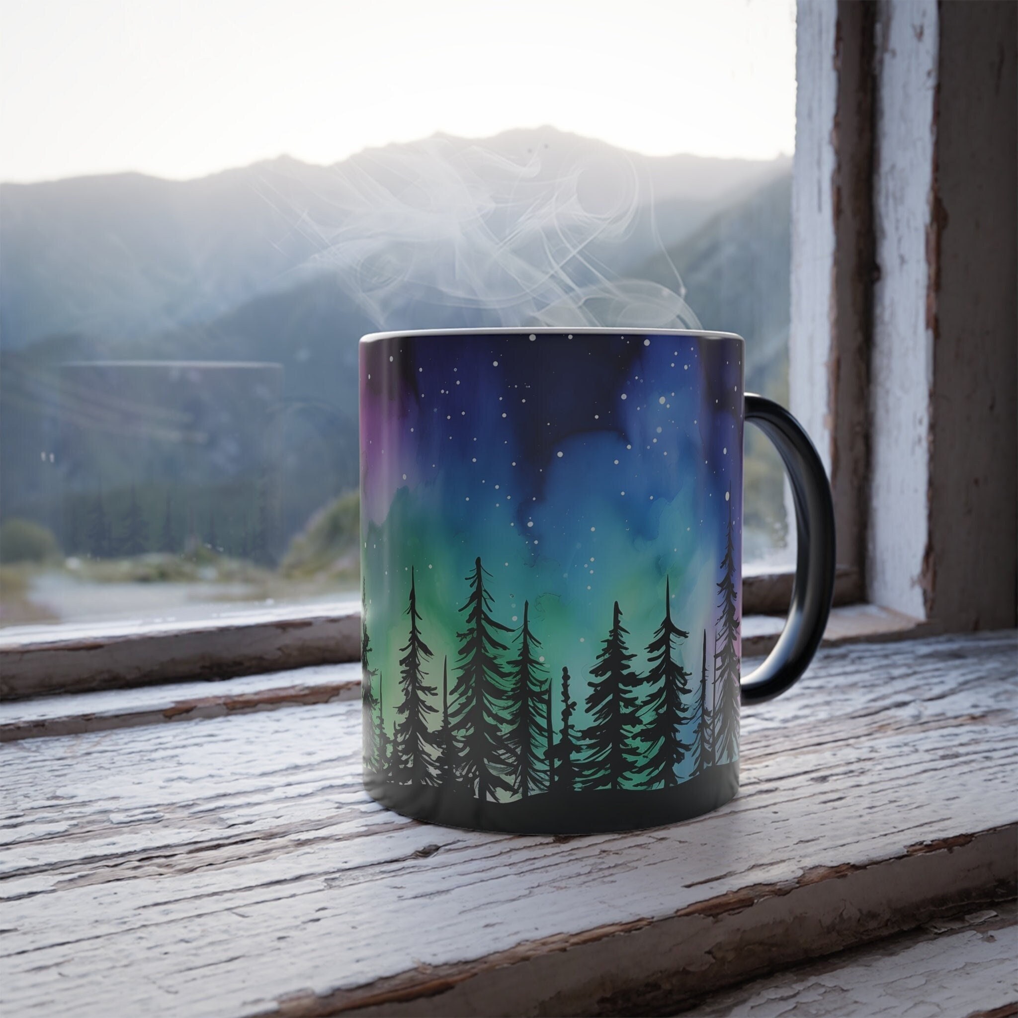 Colorful 3d Coffee Mug, Handmade Ceramic Mug, Rainbow Mug, Modern