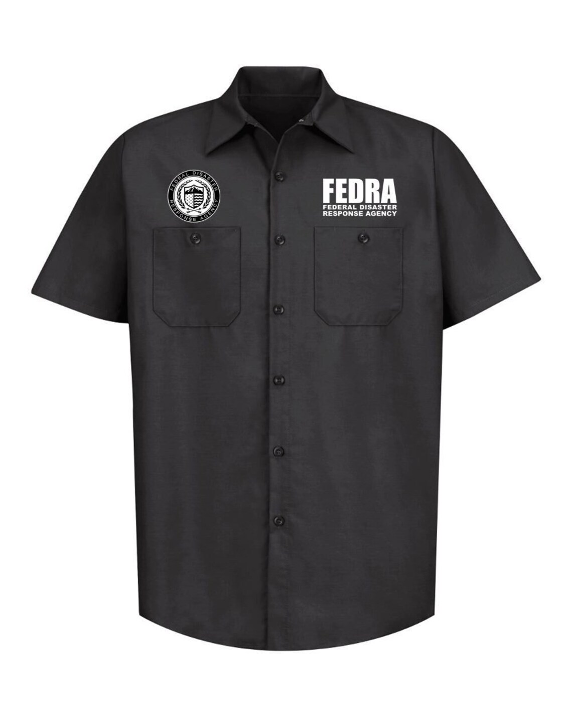 FEDRA Custom Embroidered Work Shirt Etsy