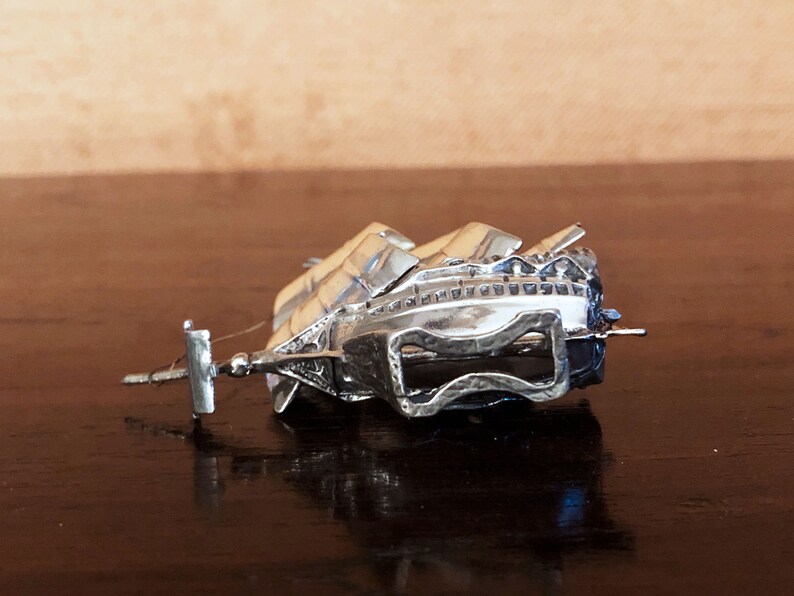 Beautiful model of Galleone Pirate 3-massaid veil in silver microfusion 925 Italy 60 collectible silvers