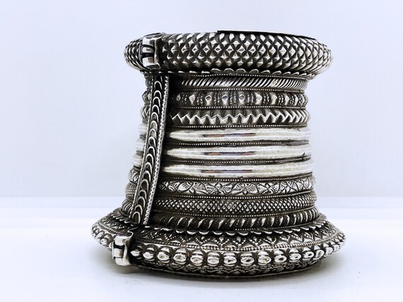 Antique Chura Choora Chuda bracelet in sterling s… - image 3