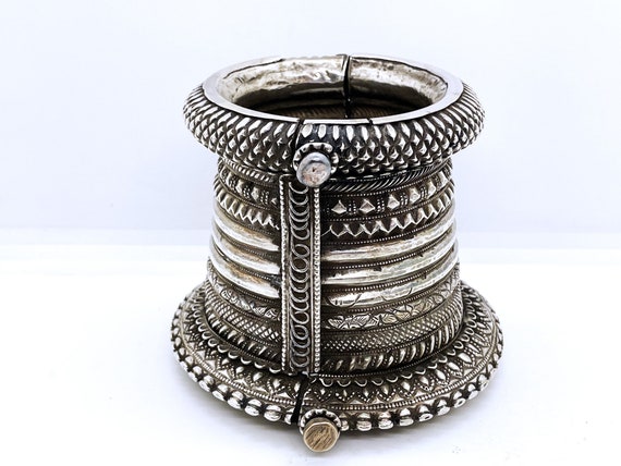 Antique Chura Choora Chuda bracelet in sterling s… - image 1