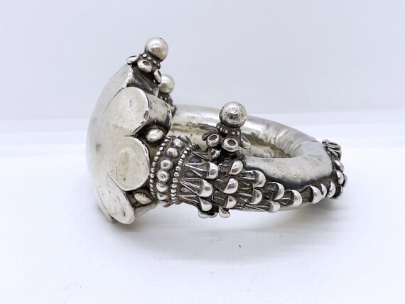 Ancient high quality silver tribal bracelet ankle… - image 3