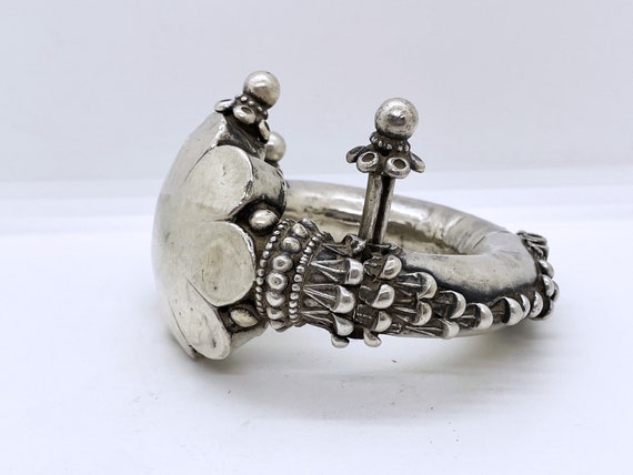 Ancient high quality silver tribal bracelet ankle… - image 7