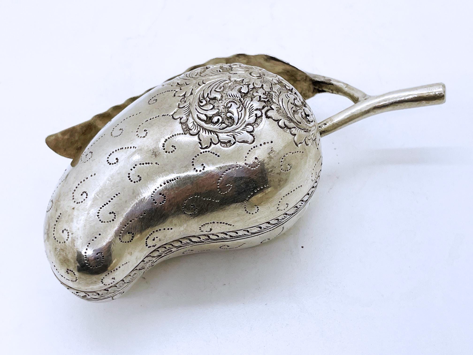 Boîte À Pâte De Citron Vert Betel Antique Rares Belle Unique Avec