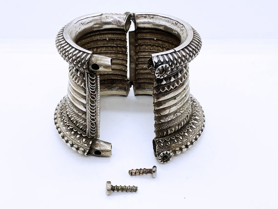 Antique Chura Choora Chuda bracelet in sterling s… - image 10