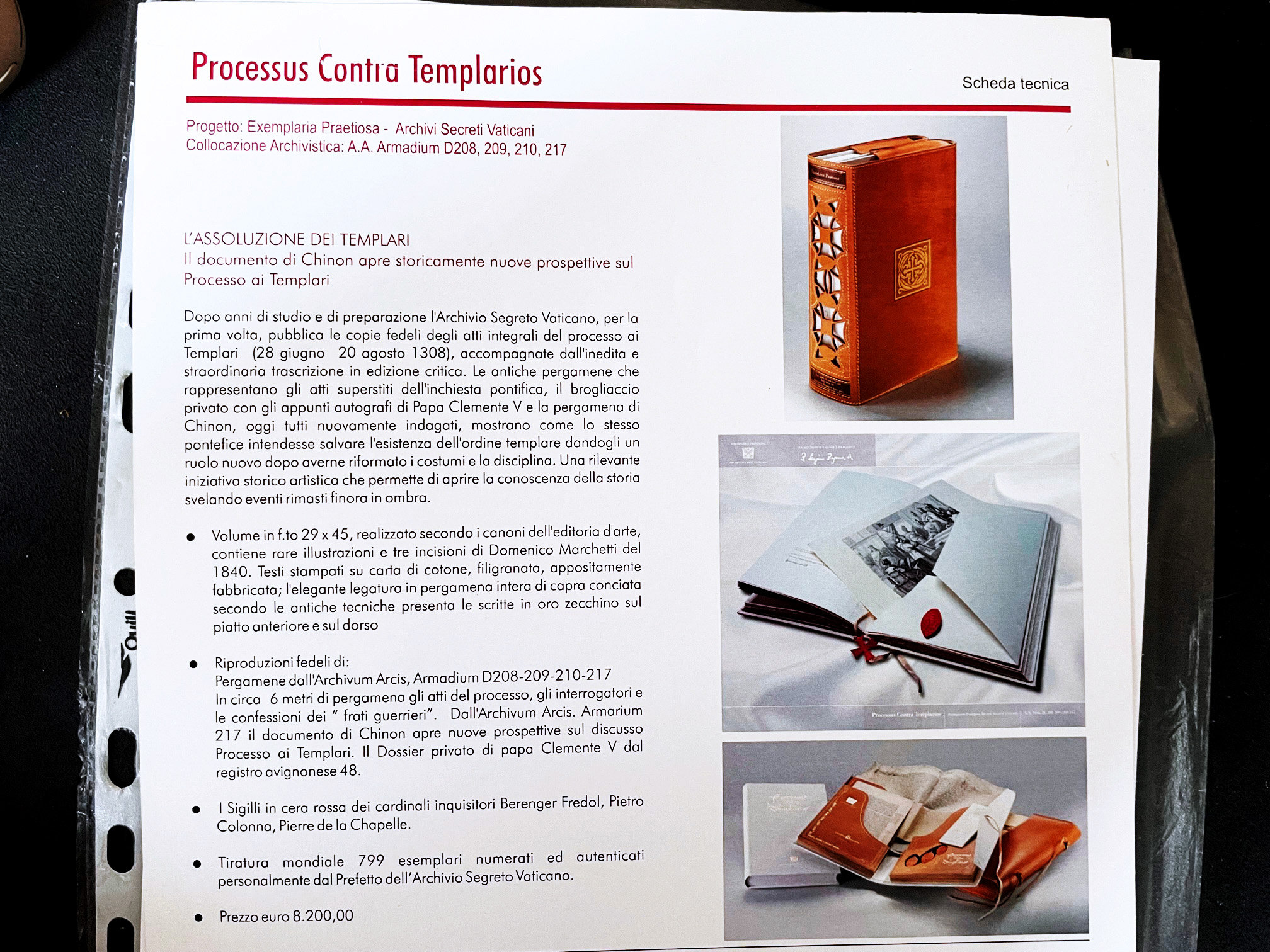 Processus Contra Templarios Exemplaria Praetiosa – Secret Archives 