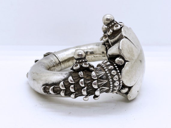 Ancient high quality silver tribal bracelet ankle… - image 2