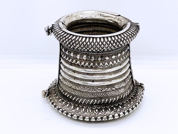 Antique Chura Choora Chuda bracelet in sterling s… - image 7