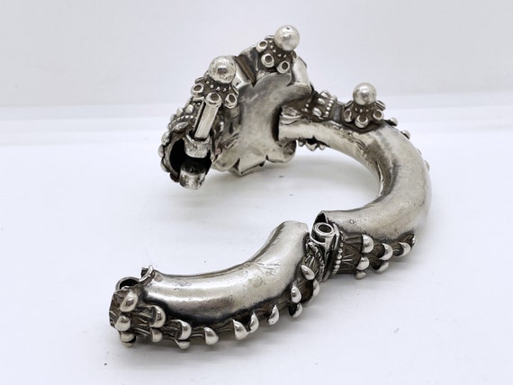 Ancient high quality silver tribal bracelet ankle… - image 8