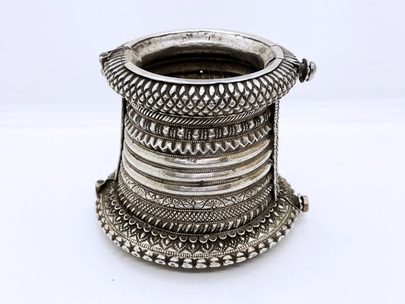 Antique Chura Choora Chuda bracelet in sterling s… - image 6