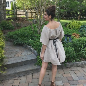 Loose Linen Nightgown: USA Made, French Seams, All-Season Comfort image 12