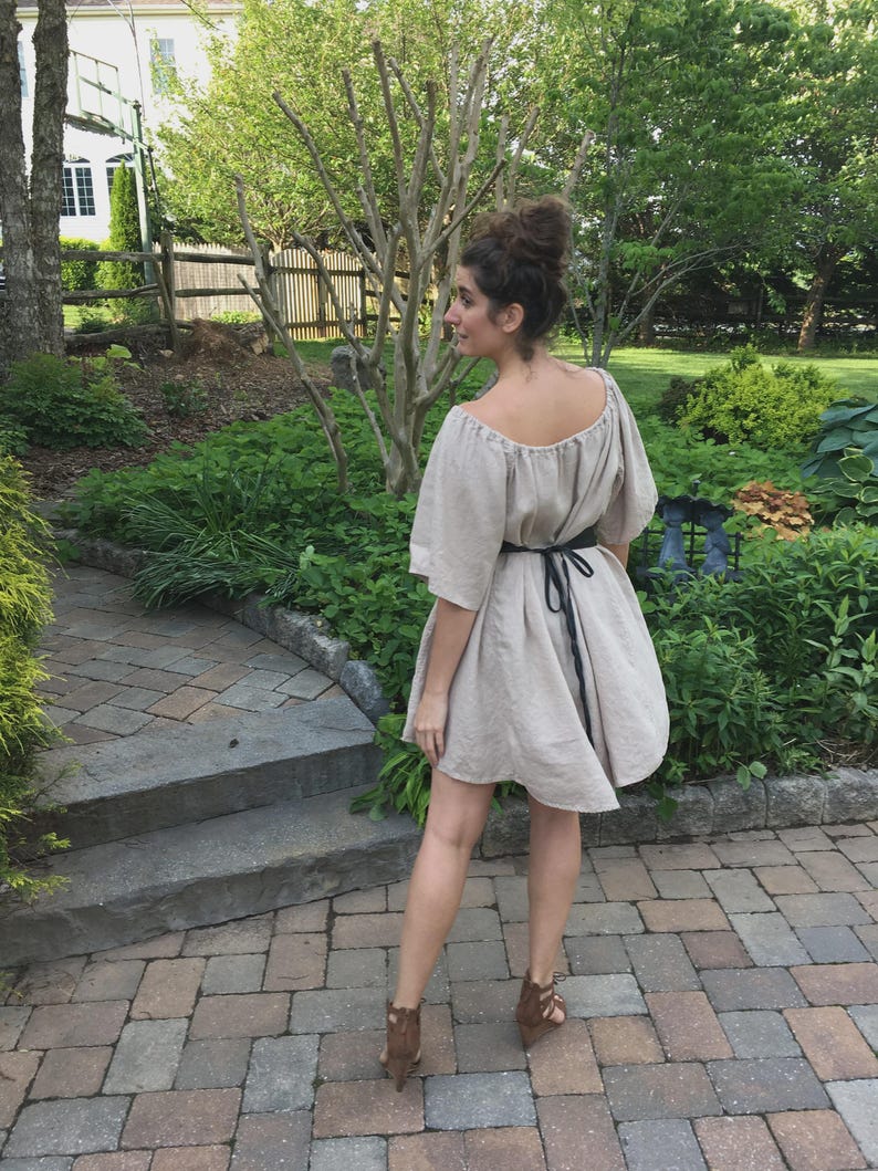 Loose Linen Nightgown: USA Made, French Seams, All-Season Comfort image 12