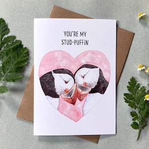 Eres mi tarjeta del día de San Valentín Stud-Puffin