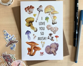 I Love You So Mush! - Valentines Card