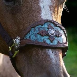 Bronc Style Halter Noseband Pattern Template Leather Tooling