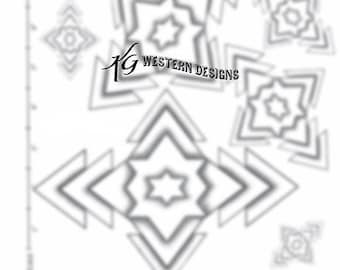 Southwest Design Leather Tooling Pattern Size Pack