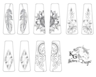 Easy Elegant Leather Tooled Earrings Pattern Pack