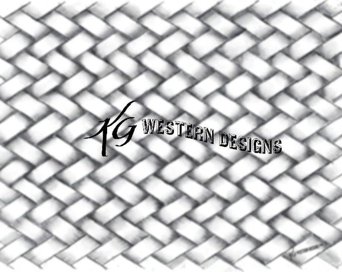 Fishbraid Basketweave Leather Tooling Tracing Design Pattern PDF Download
