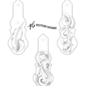 Paquete de patrones de diseño para llaveros de cuero repujado, descarga n.° 3