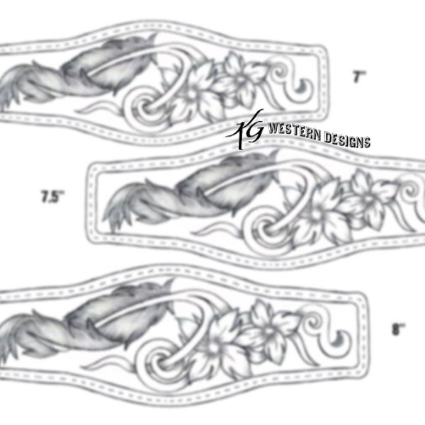 Leather Cowboy Cuff Pattern - Etsy