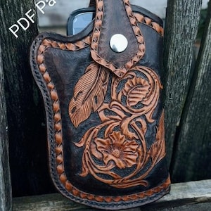 Schnittmuster PDF PDF Smartphone-Holster Pancake Style mit freiem Werkzeugdesign.