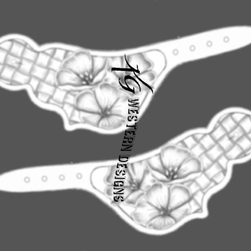 Leather Spur Strap Template Etsy