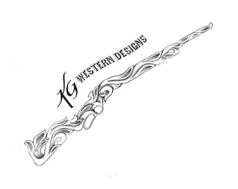 Western 38 Leather Tooling Filigree, Carving Tracing Design Pattern PDF
