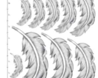 Leather Tooling Curved Feather Carving Scale Pattern Pack pdf