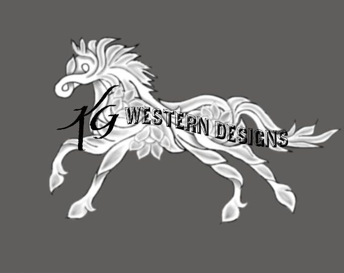 Rearing Horse- Outline Shape- Leather Tooling, Carving Tracing Tattoo Pattern Design