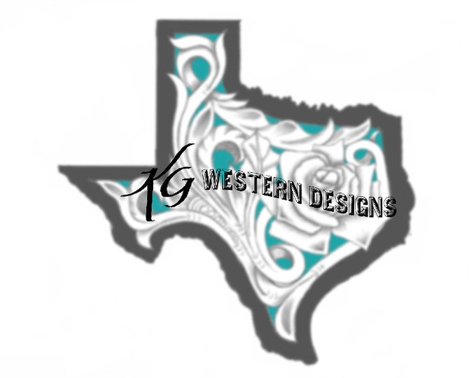 Yellow Rose Of Texas Shape Design Carving Leather Tooling Tracing Pattern
