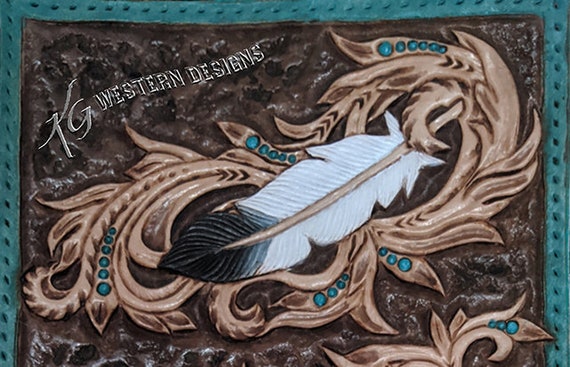 PDF Leather Tooling / Carving Pattern. Handmade Leather Journal Notebook  Cover. Sheridan Feather Design. Feather Journal 1 -  Sweden
