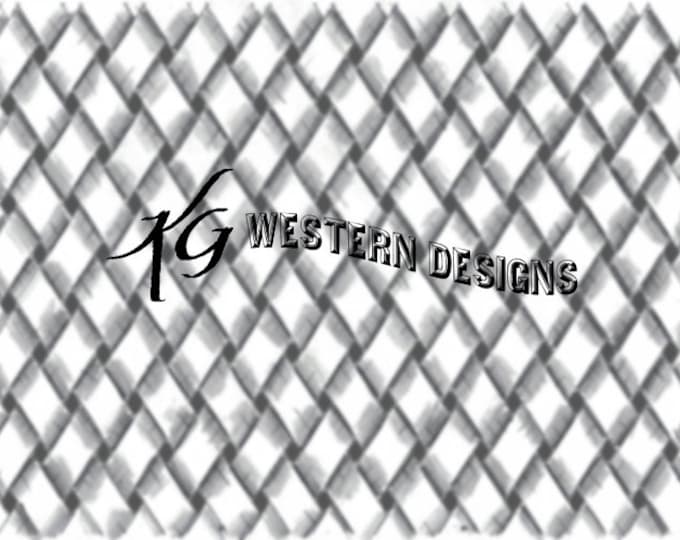 Slanted Basketweave Leather Tooling Tracing Pattern Design Download