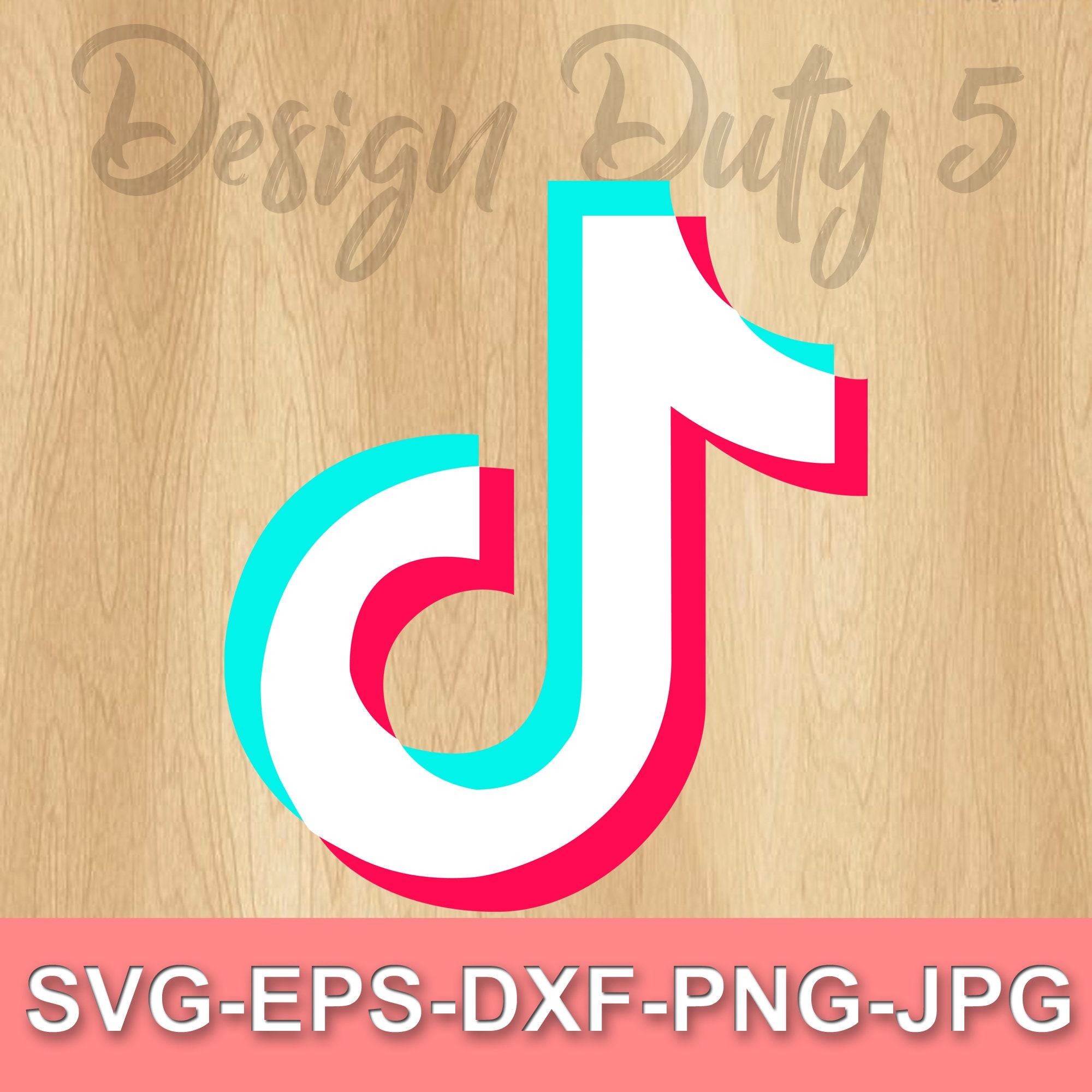 Tik Tok Layered SVG