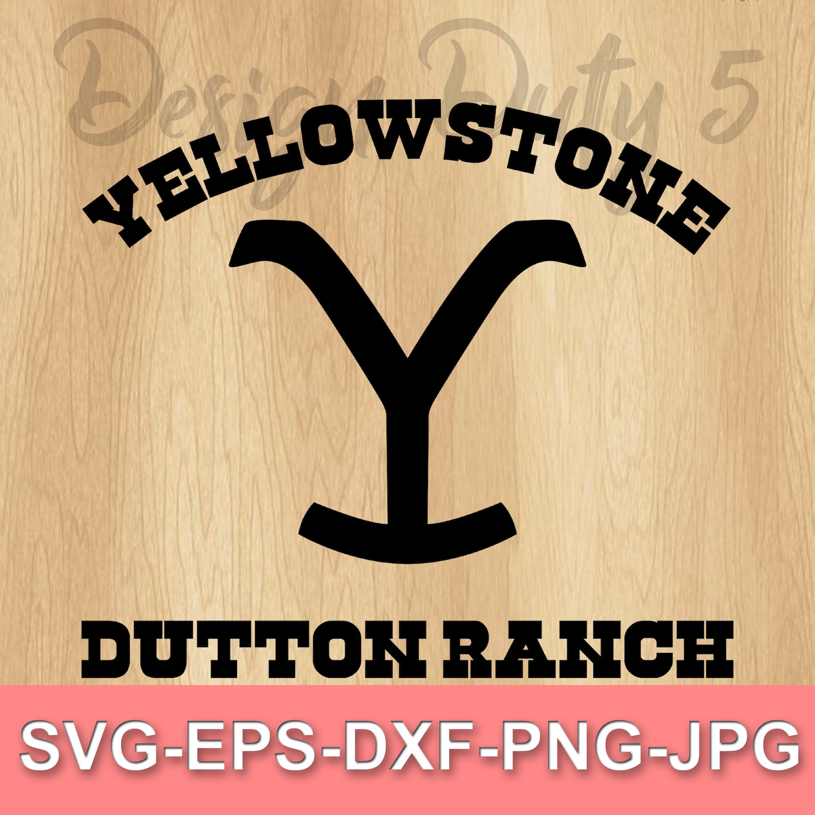 Yellowstone Dutton Ranch Svg Sticker Decal Silhouette Cameo Cricut Cut ...
